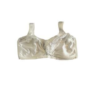 Comfort Choice NWT Women's 46C Easy Enhancer Unlined Wireless Classic‎ Lace Bra